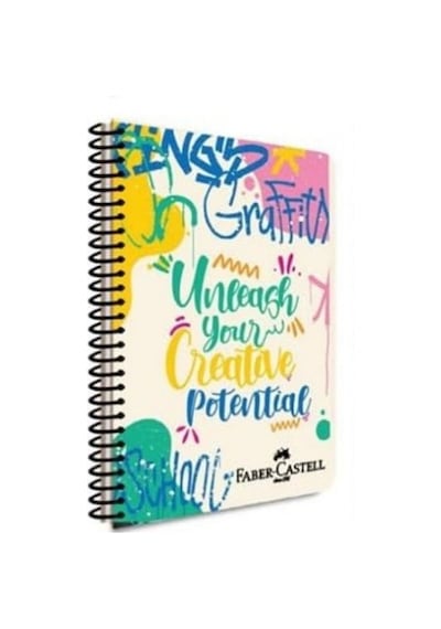 Faber Castell Pp Kapak Grafiti Spiralli 120 Yp Kareli 5075 000432-creative
