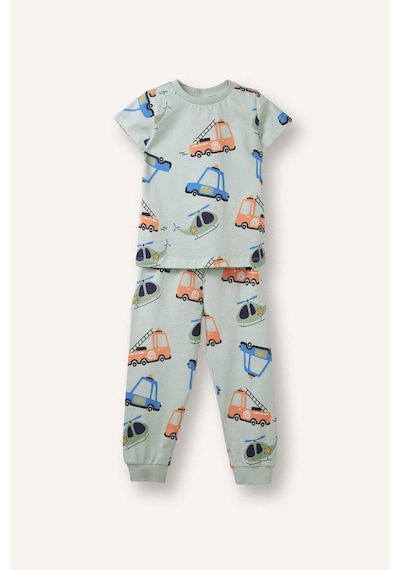 Defacto 2li Pijama Takımı Erkek Bebek H5618a526augn1181 Yeşil-gn1181