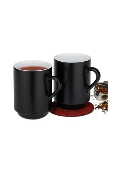 Kela 12756 Mattıa Kupa Seti 2li Siyah 300ml