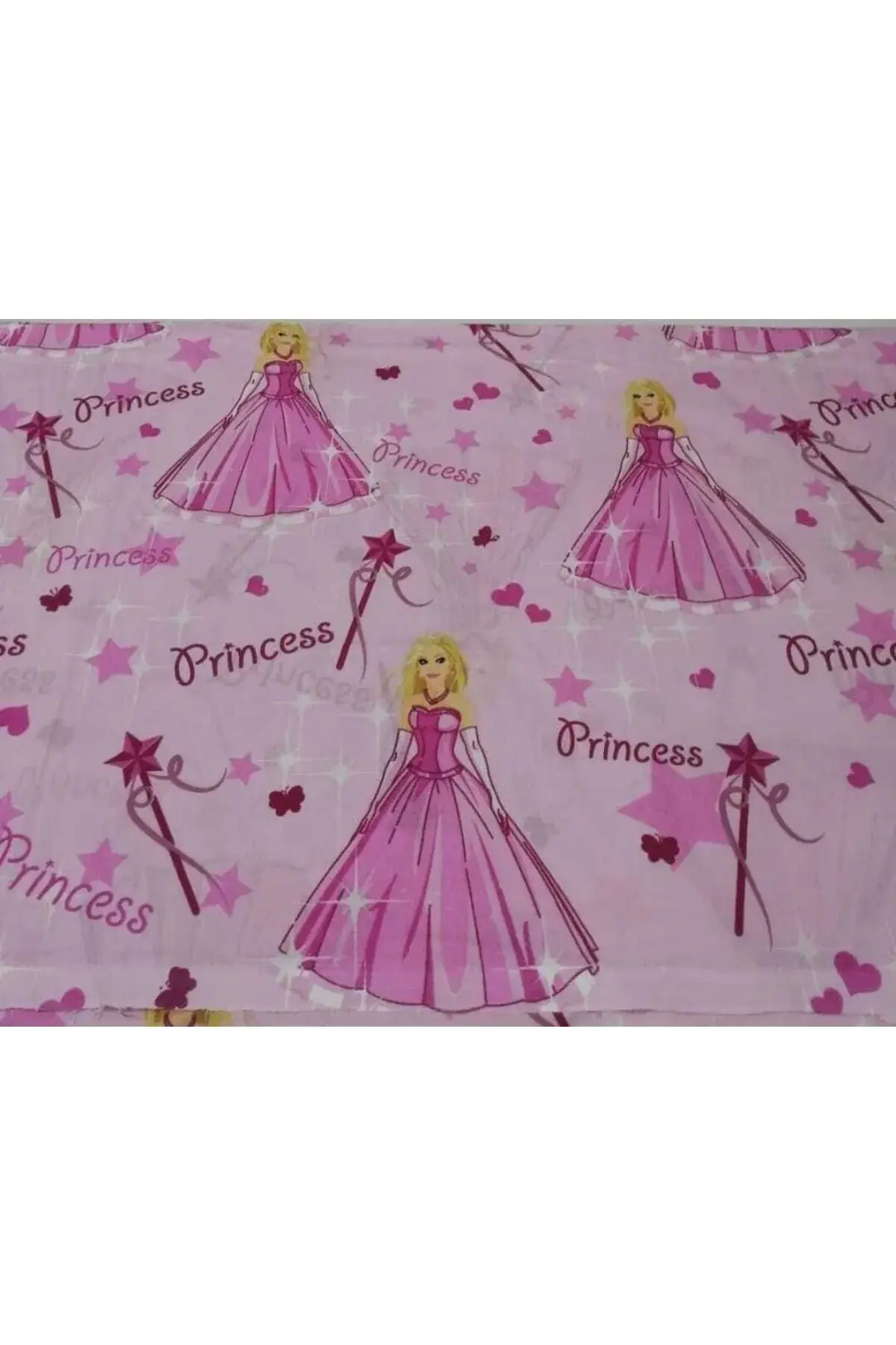Prenses Desenli Dört Mevsim Kapitone Çift Taraflı Tek Kişilik Pike Pembe
