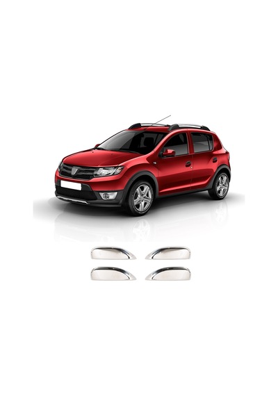 Dacia Stepway Uyumlu 2012 ve Üzeri Krom Kapı Kolu 4 Kapı Paslanmaz Çelik