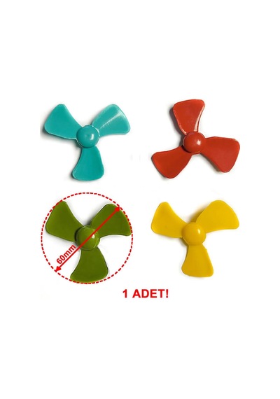 60mm 3 Kanat Oyuncak Pervane Rüzgar Gülü Su Botu Rc Dıy Motor Propeller