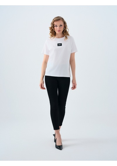Regular Fit Kadın Tshirt U.kol Beyaz