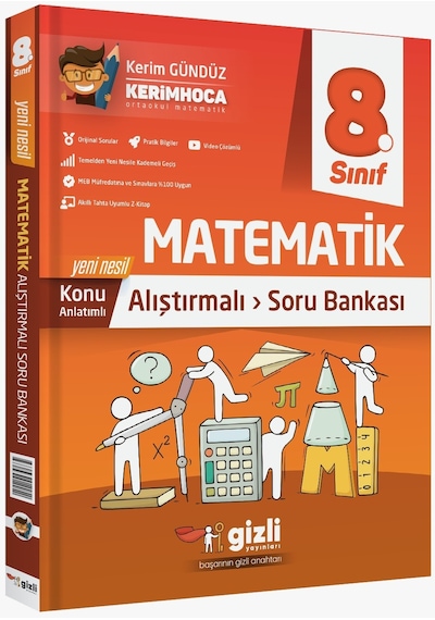 8.Sınıf Matematik Konu Anlatımlı Soru Bankası- Gizli Yayınları
