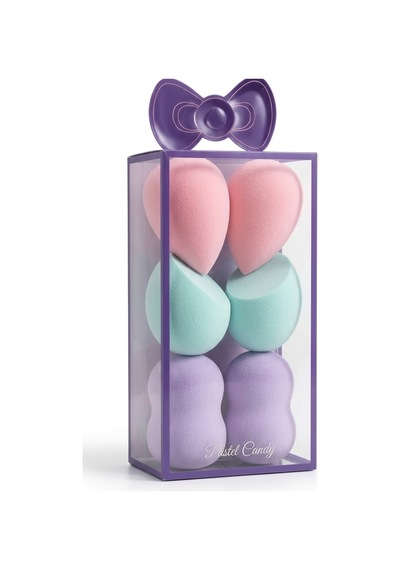 Pastel Candy 6'lı Makyaj Süngeri Seti 4 X 6 Cm