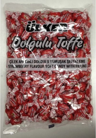 Ülker Çilek Dolgulu Toffe Şekerleme 1 KG