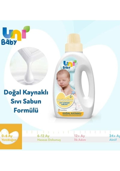 Yenidoğan Sıvı Çamaşır Sabunu 1500 Ml Açık