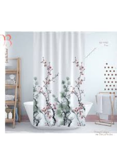 Jackline Duş Perdesi 7766 Model Çift Kanat 2X110X200 Cm Çok Renkli