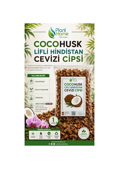 Cocohusk Lifli Hindistan Cevizi Cipsi 1 Litre Orkide Toprağı Ve Saksı Bitkileri İçin Doğal Coco Chips Diğer