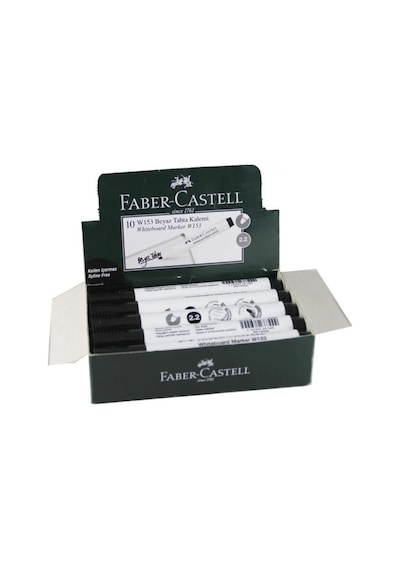 Faber Castell Tahta Kalemi W153 W.board Markör Siyah - 10 Adet