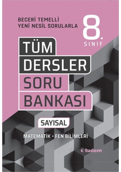 8.Sınıf Tüm Dersler Sayısal Beceri Temelli Soru Bankası -  Tudem Yayınları
