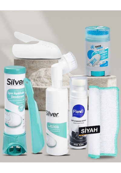 Siyah Erkek Spor Ayakkabı Bakım Seti Boya & Deodorant & Köpük & Jel