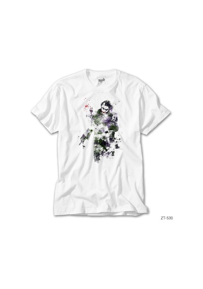 Jokr Zero Emphaty Artwork Beyaz Tişört Beyaz