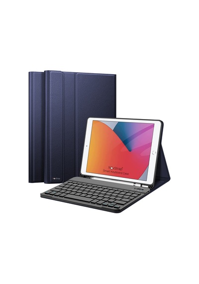 Apple Uyumlu iPad 9. Nesil 10.2 inç Bluetooth Klavyeli Kılıf Standlı Kapaklı A2602-2604-A2603-A2605