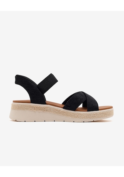 Skechers Bobs Sun Ray Kadın Siyah Sandalet 114417 Blk