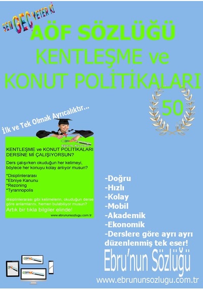 AÖF İİBF Ebrunun Sözlüğü Kentleşme Konut Politikaları - E Sözlük