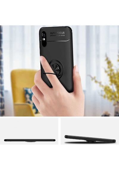 Xiaomi Redmi 9A Kilif Yüzüklü Magnetli Ravel Case 360697608