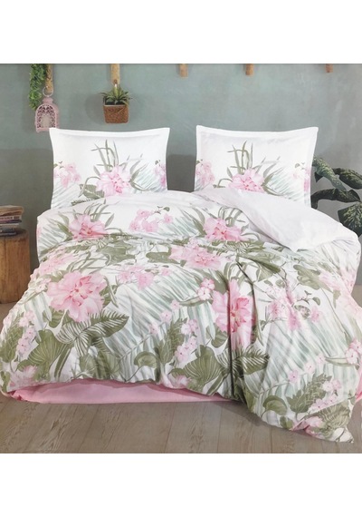 Clasy %100 Pamuk Ranforce Tek Kişilik Nevresim Takımı Pembe