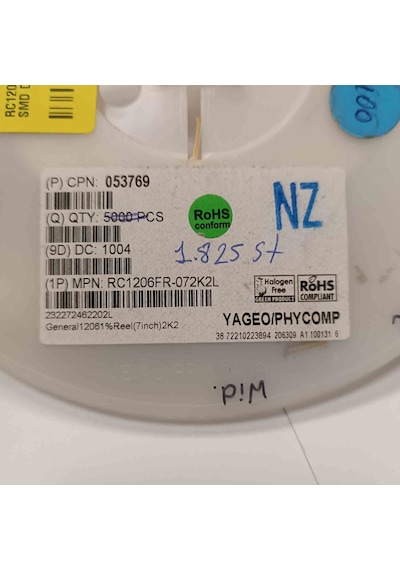 Rc1206fr-072k2 2k2 1206 Smd Direnç 1000 Adet 87328494