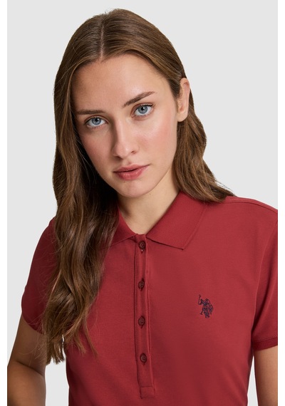U.S. Polo Assn. U.s. Polo Assn. Kadın Vişne Tişört Basic 50321818-vr223