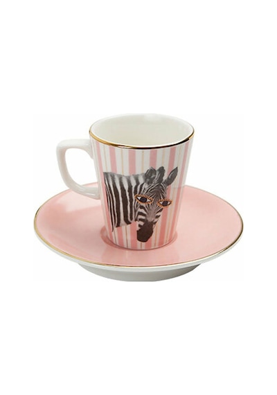 Porland Wild Life Zebra Tabaklı Kahve Fincanı 75Cc 04Alm005283