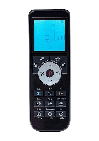 Arçelik Uyumlu Xhy-W6009-1 Klima Kumandası Siyah