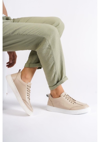 Mubiano Hakiki Deri 4500-bj Bej Erkek Spor Ayakkabı & Sneaker Bej