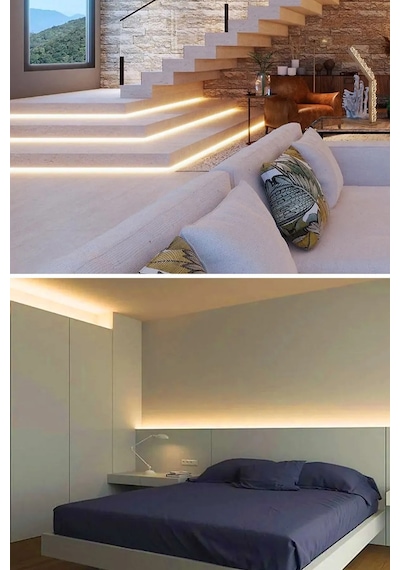 Şerit Led 4 Metre Gün Işığı 3 Çipli Aydınlatma Mutfak Salon Yatak Odası Led Işık