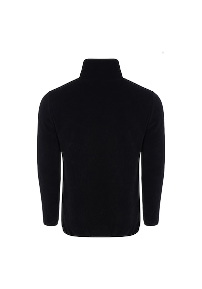 Walke Premium Erkek Tam Cepli Fermuarlı Outdoor Spor Polar Ceket Siyah