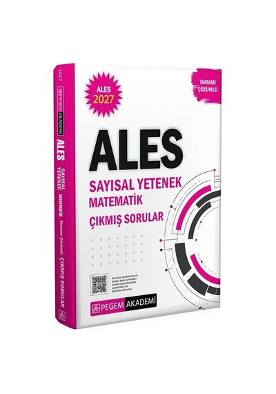 2027 Pegem 2027 Ales Sayısal Yetenek Matematik Çıkmış Sorular Çözümlü Pegem Akademi Yayınları