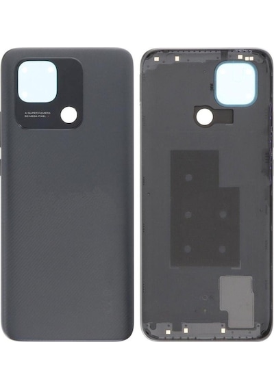 Xiaomi Redmi 10c Siyah Arka Pil Kapağı Batarya Kapağı Siyah