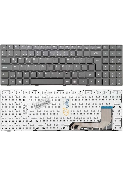 Lenovo Uyumlu ideapad 100-15IBY 80KJ00AEUS Notebook Klavye (Siyah TR)