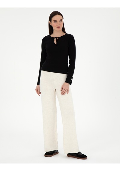 Pierre Cardin Kadın Ekru Pantolon Triko 50296235-vr019 Ekru