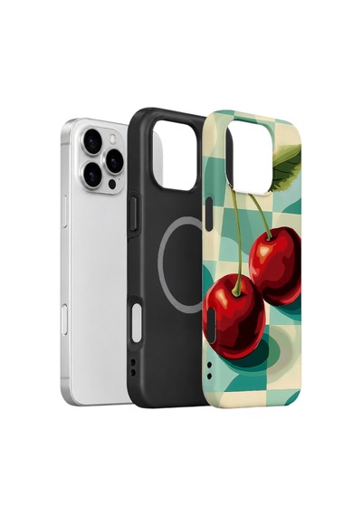 iPhone Uyumlu16 Pro Valestra Çift Katmanlı Magsafe Kılıf Cordor