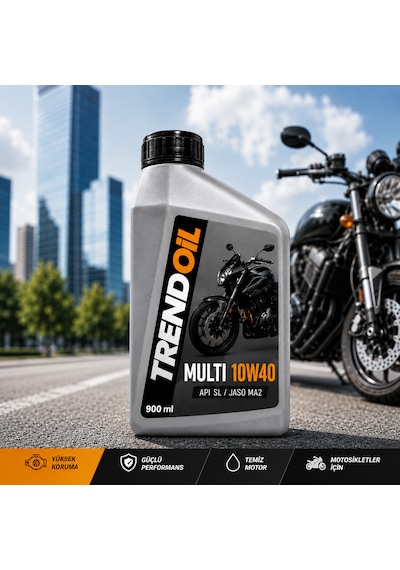 Trendoil Multi 10w40 Scooter Ve Motosiklet Motor Yağı Apı Sl Jaso Ma2 900ml