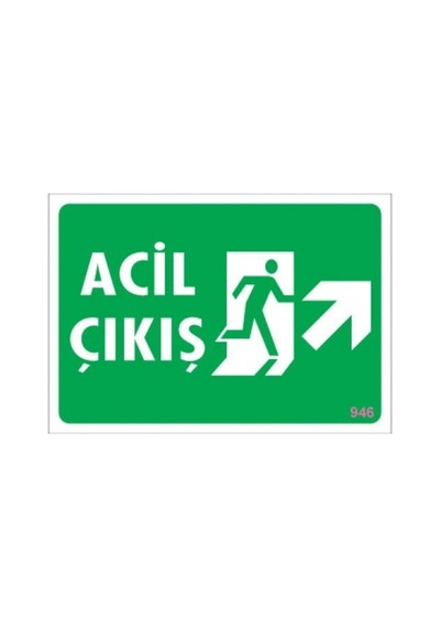 Pvc Levha Quot;Acil Çıkışquot; 17,5*25 Cm (475564421)