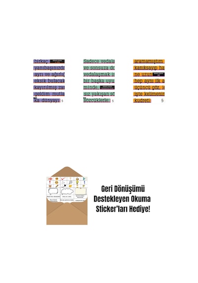 A Etika + Parçalanmış Divan + Altı + Okuma Sticker'ları
