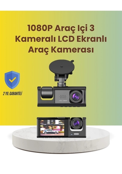 Ta-01 2.0 İnç Ekranlı 3 Kanallı Araç Kamerası 07034010