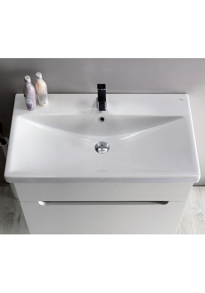 Turkuaz Seramik Cerastyle Elite Etajer Uyumlu Damlalıklı Lavabo 90 x 45 CM