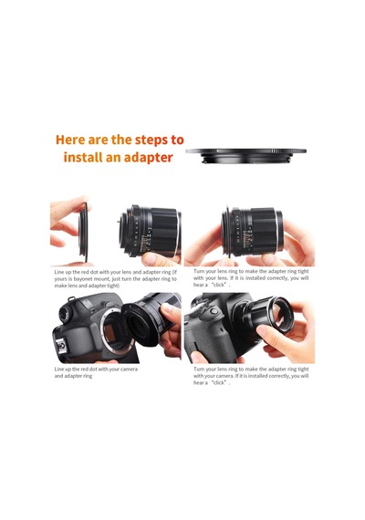 K&f M42 / Canon Eos Pro Serisi Adaptör M42 Len - Canon Body