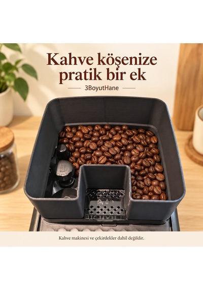 Philips Lattego Uyumlu Kahve Çekirdeği Haznesi Yükseltici Aparat Siyah