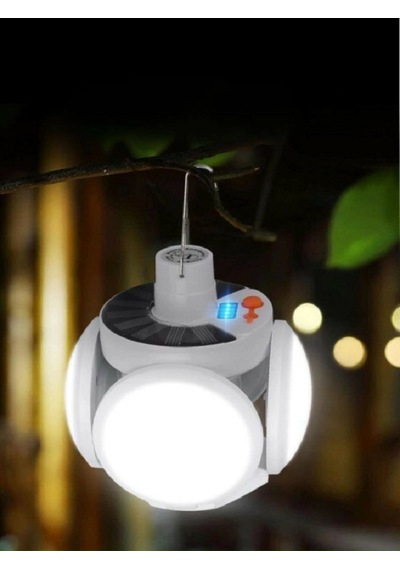 Solar 5 Kanatlı Kamp Lambasıı Beyaz
