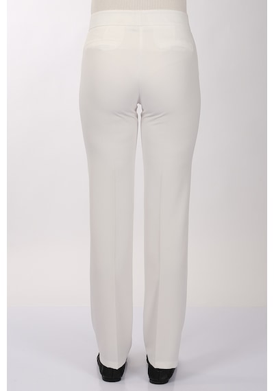 Modiva Minimalist Yüksek Bel Regular Fit Kadın Pantolon - Günlük & İş Ekru