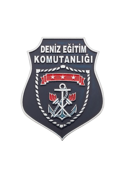 Deniz Eğitim Komutanlığı Cüzdan Rozeti Gümüş