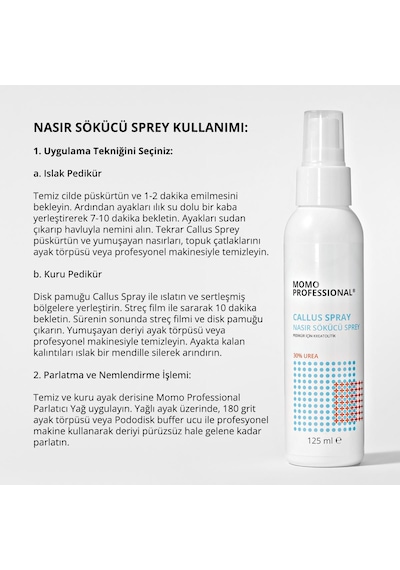 Momo Professional Nasır Sökücü Keratolitik Pedikür Spreyi 125 ML