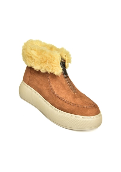 Fox Shoes T811231102 Taba Süet Kadın Bot Taba-Süet Taba
