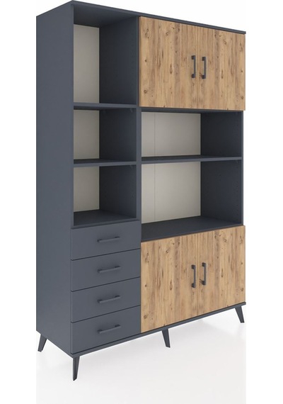 Hyperion Dolap 8 Raflı 4 Çekmeceli 4 Kapaklı 132x44x195 Antrasit-çam/antrasit Atlas Çam/antrasıt - Antrasıt Hyperion Dolap 8 Raflı 4 Çekmeceli 4 Kapaklı 132x44x195 Antrasit-çam/antrasit Atlas Çam/antrasıt - Antrasıt