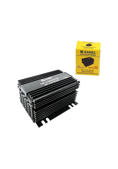 Sanel Konvertör 10 Amper 24v 12v Voltaj Düşürücü Sca10
