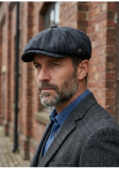 Emybox Erkek Kaşe 8 Köşe Kasket Şapka Klasik Retro- Peaky Blinders Tarzı Lastikli Standart Beden 18