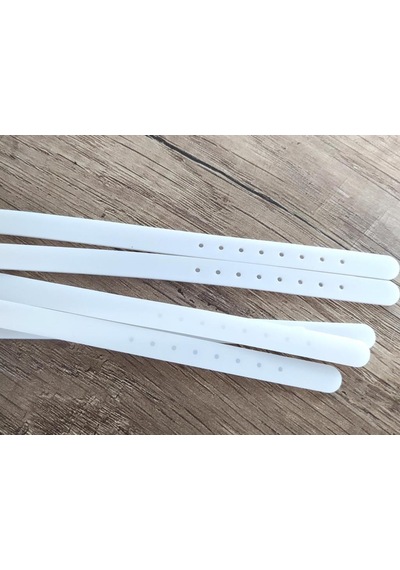 5 Li Silikon Ayarlanabilir 08 Mm Charm Takılabilen Bileklik Beyaz Çok Renkli